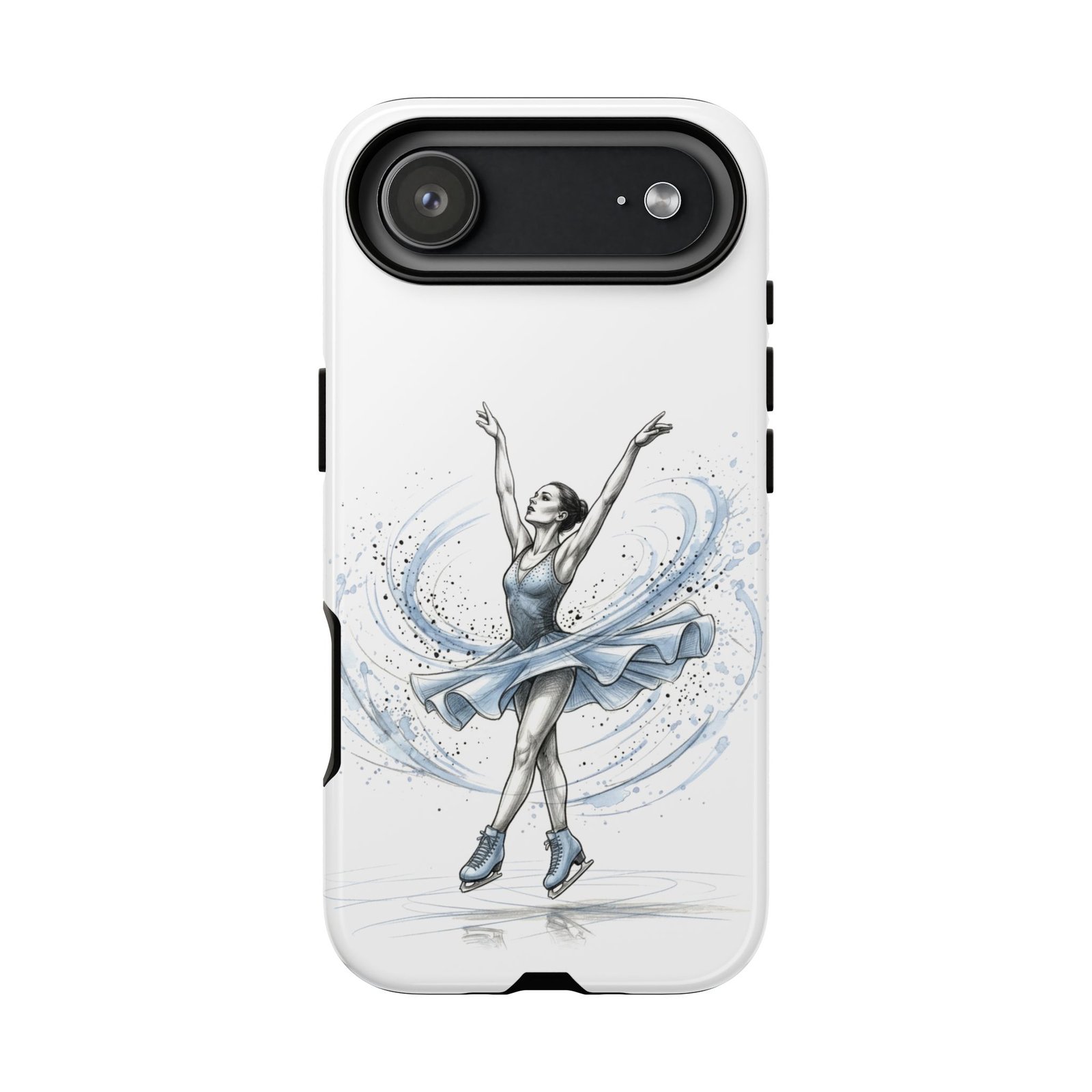 Ballet Ice Skater Tough Phone Case — Elegant Figure Skating Design