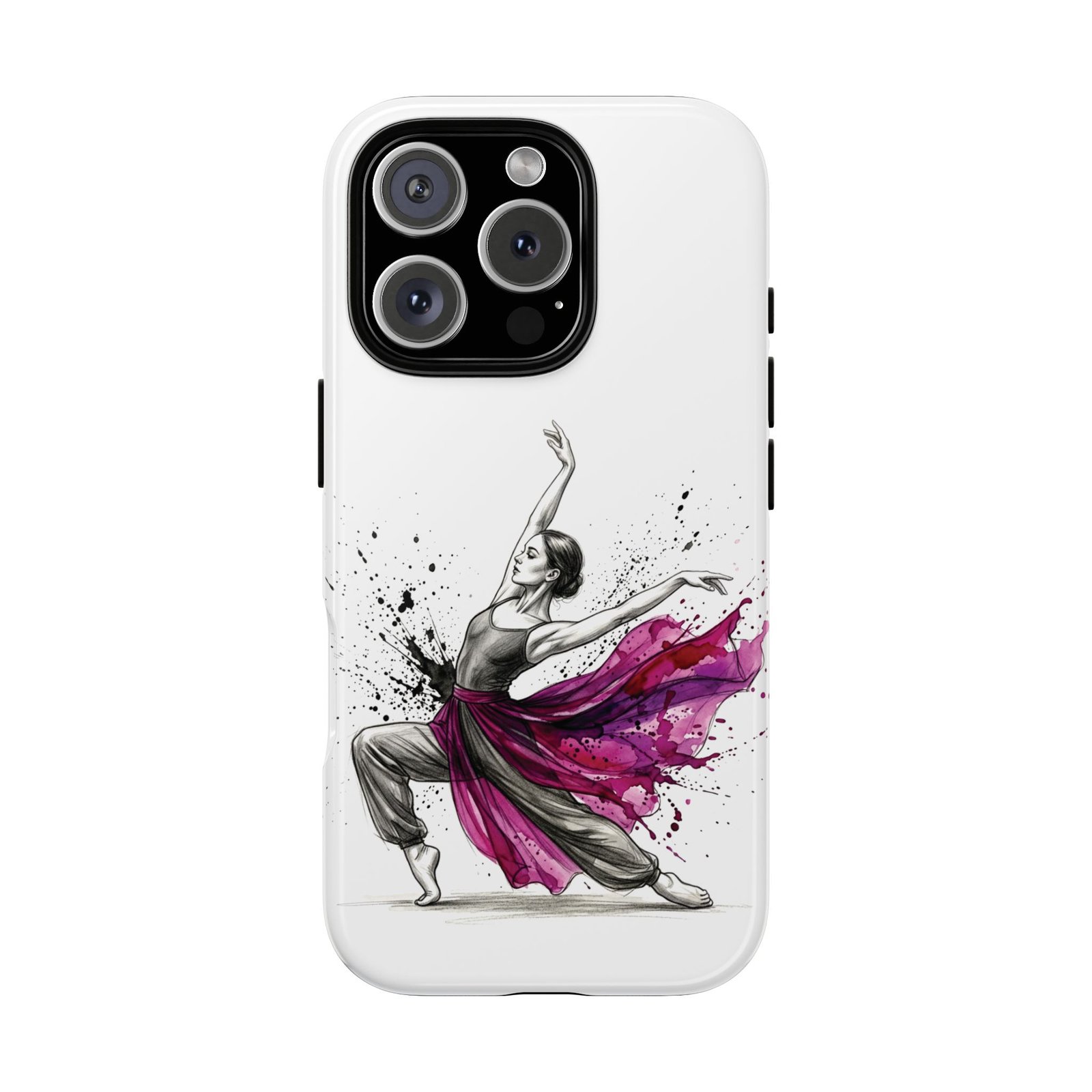 Dancer Splash Tough Phone Case — Elegant Ballet Art Protective Cover - Image 3