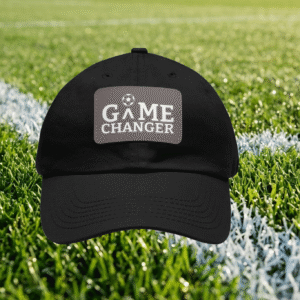 Lucky Game Day patch dad hat | leather rectangle patch