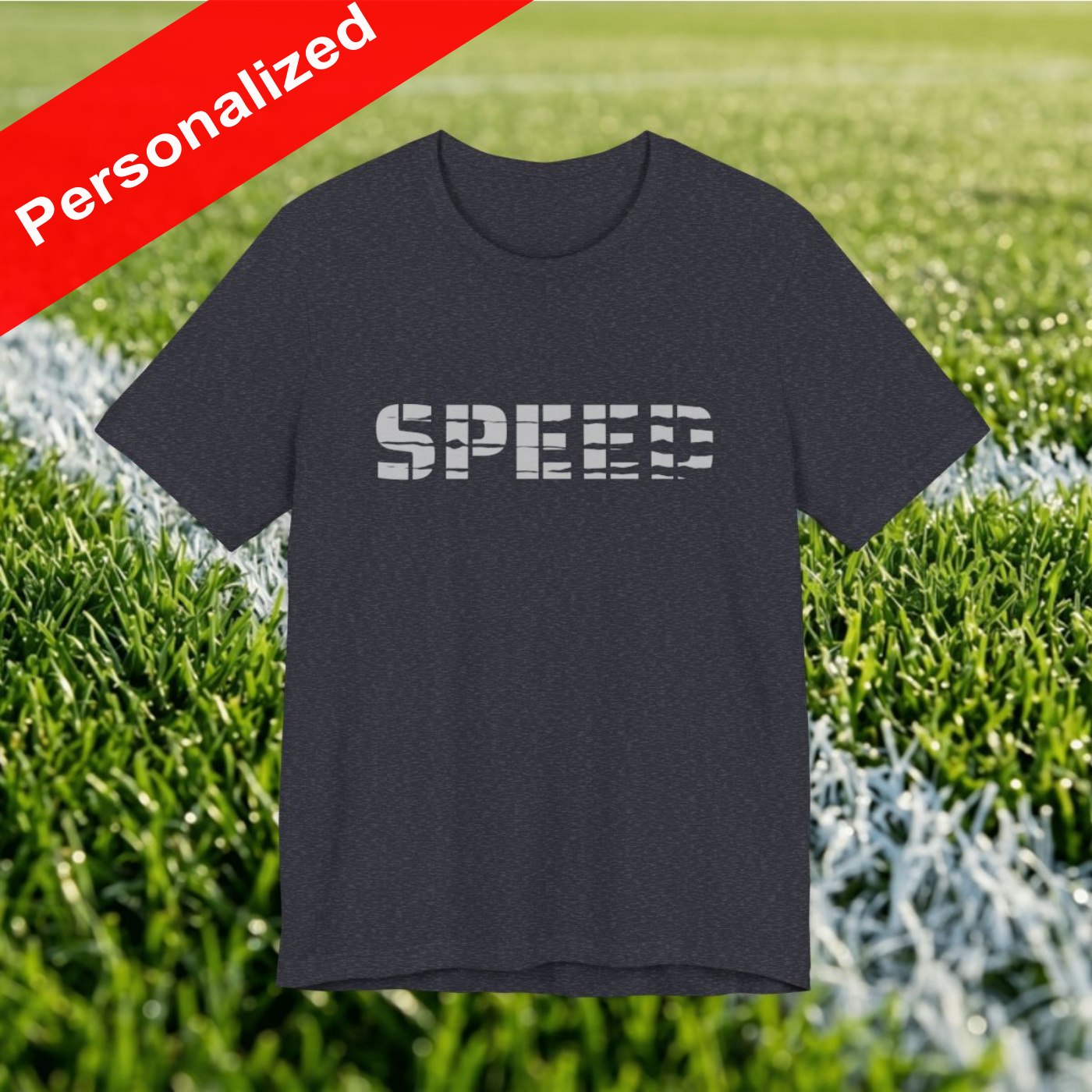 T-shirt with Speed print and personalized back