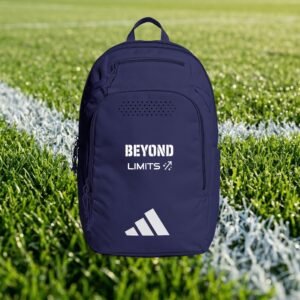 Embroidered Adidas Backpack |  Beyond Limits Soccer Aesthetic Bag