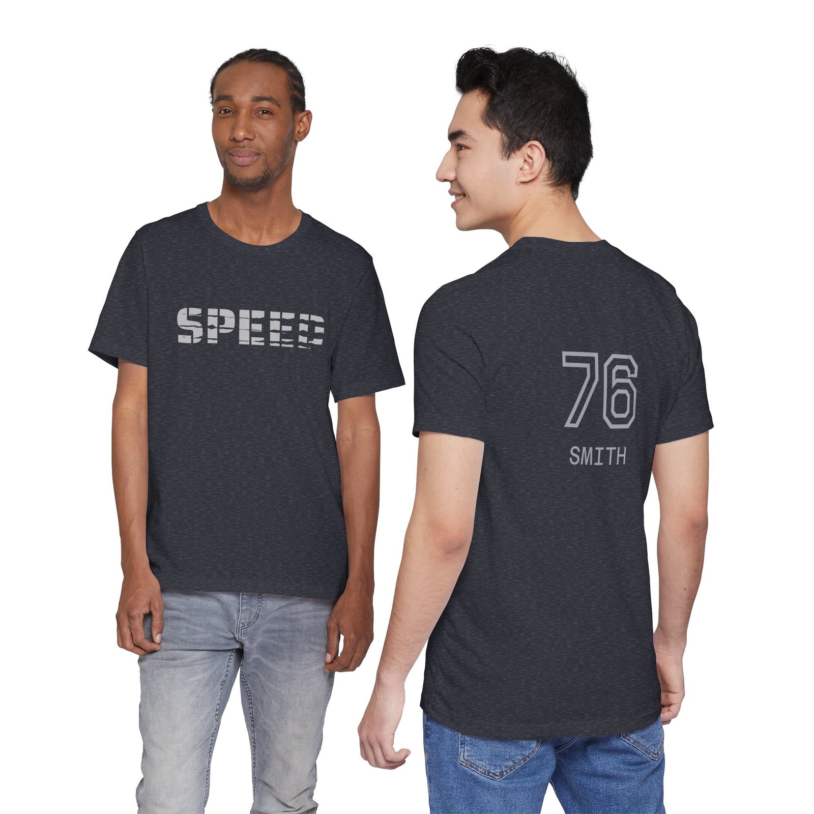 T-shirt with Speed print and personalized back - Image 10