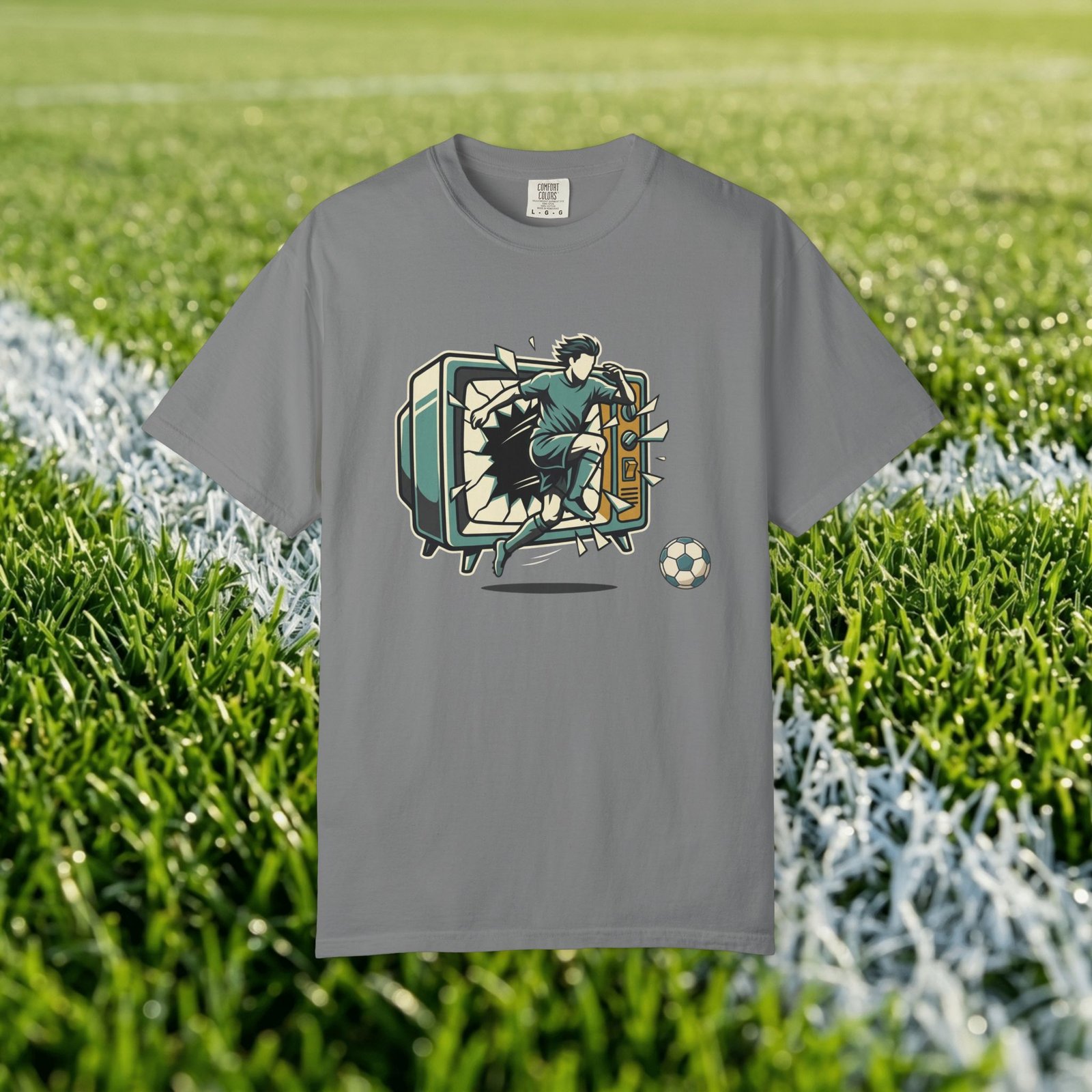 Retro Action Goal Save Graphic Tee - Image 4