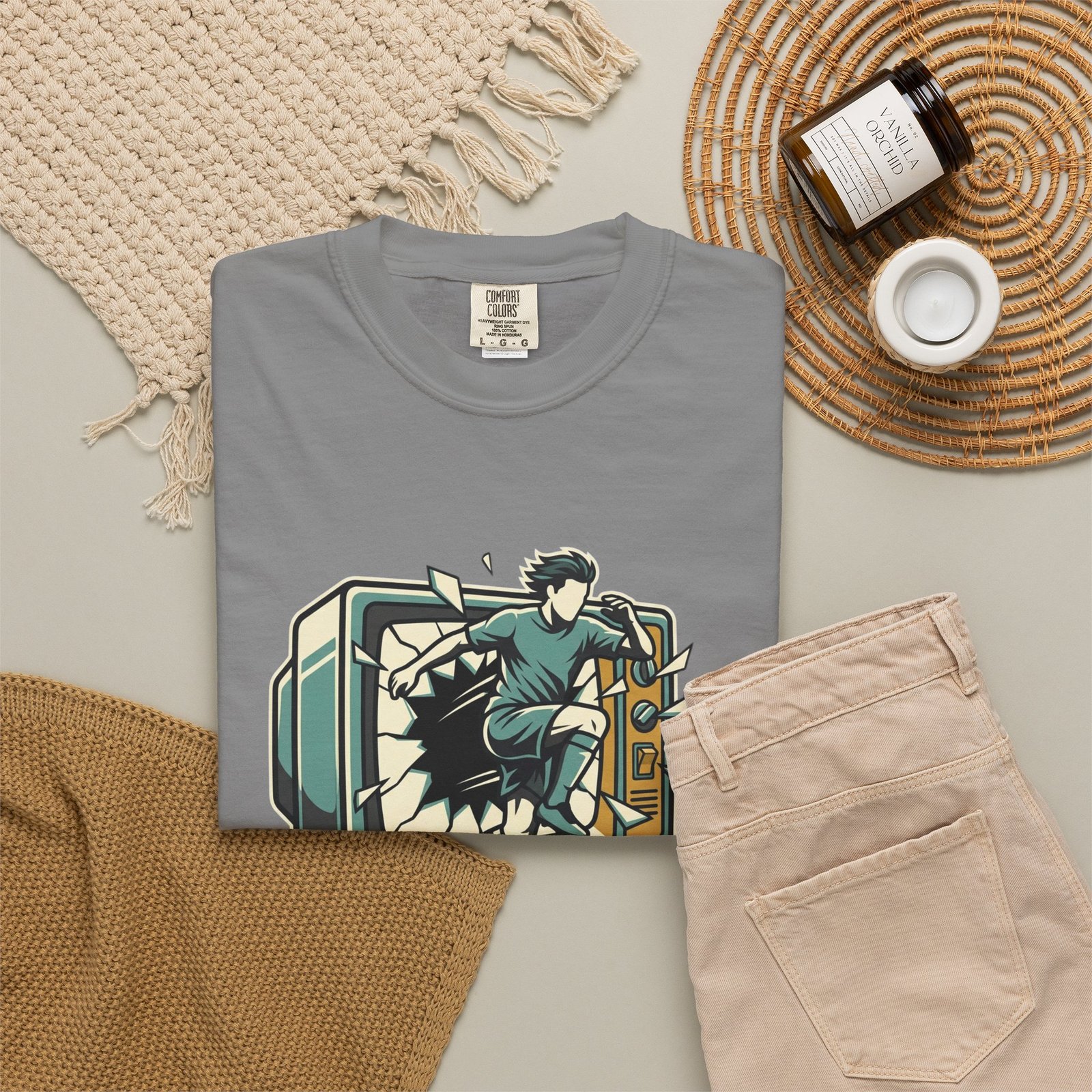 Retro Action Goal Save Graphic Tee - Image 5