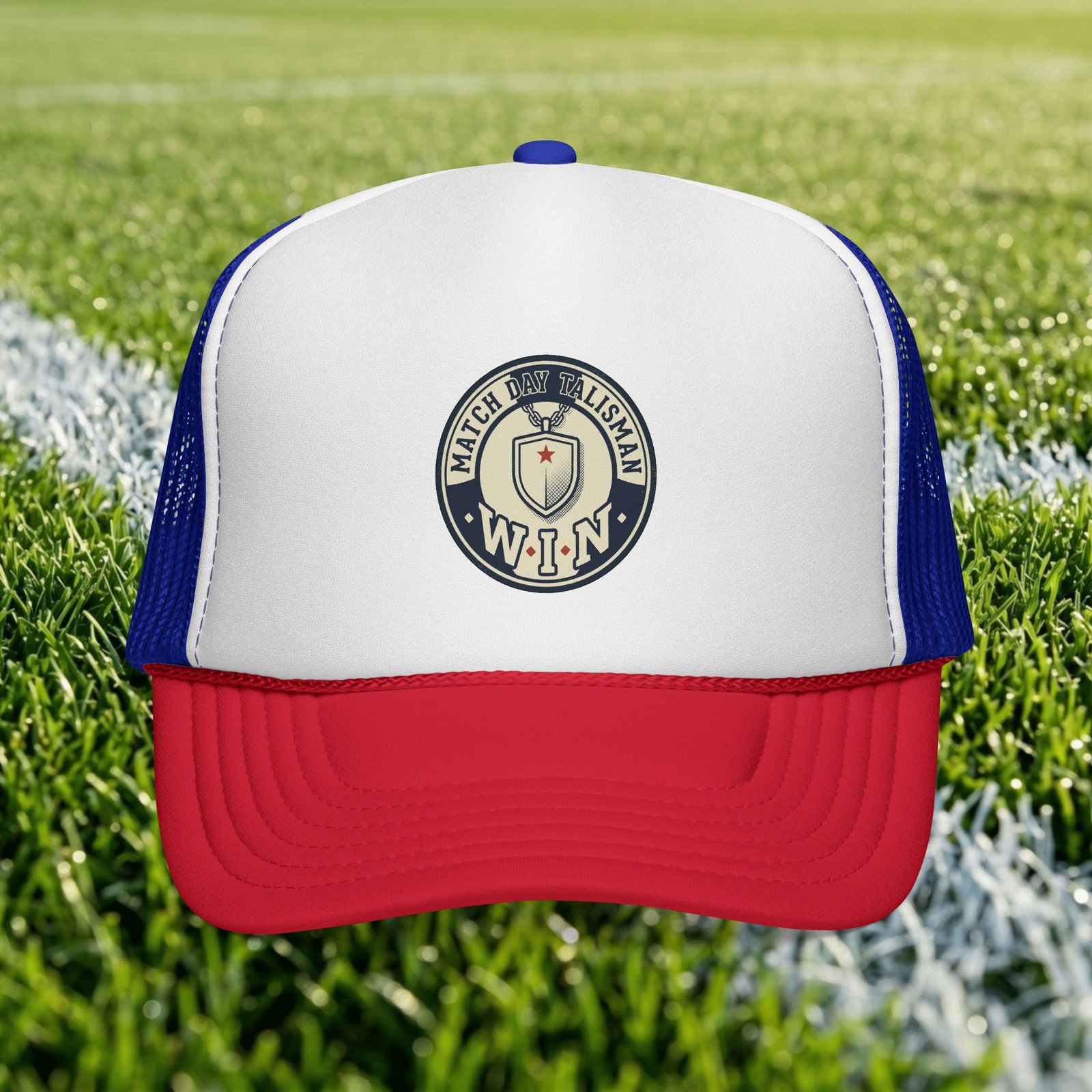 Matchstick Marksman WIN trucker cap | vintage target badge - Image 3