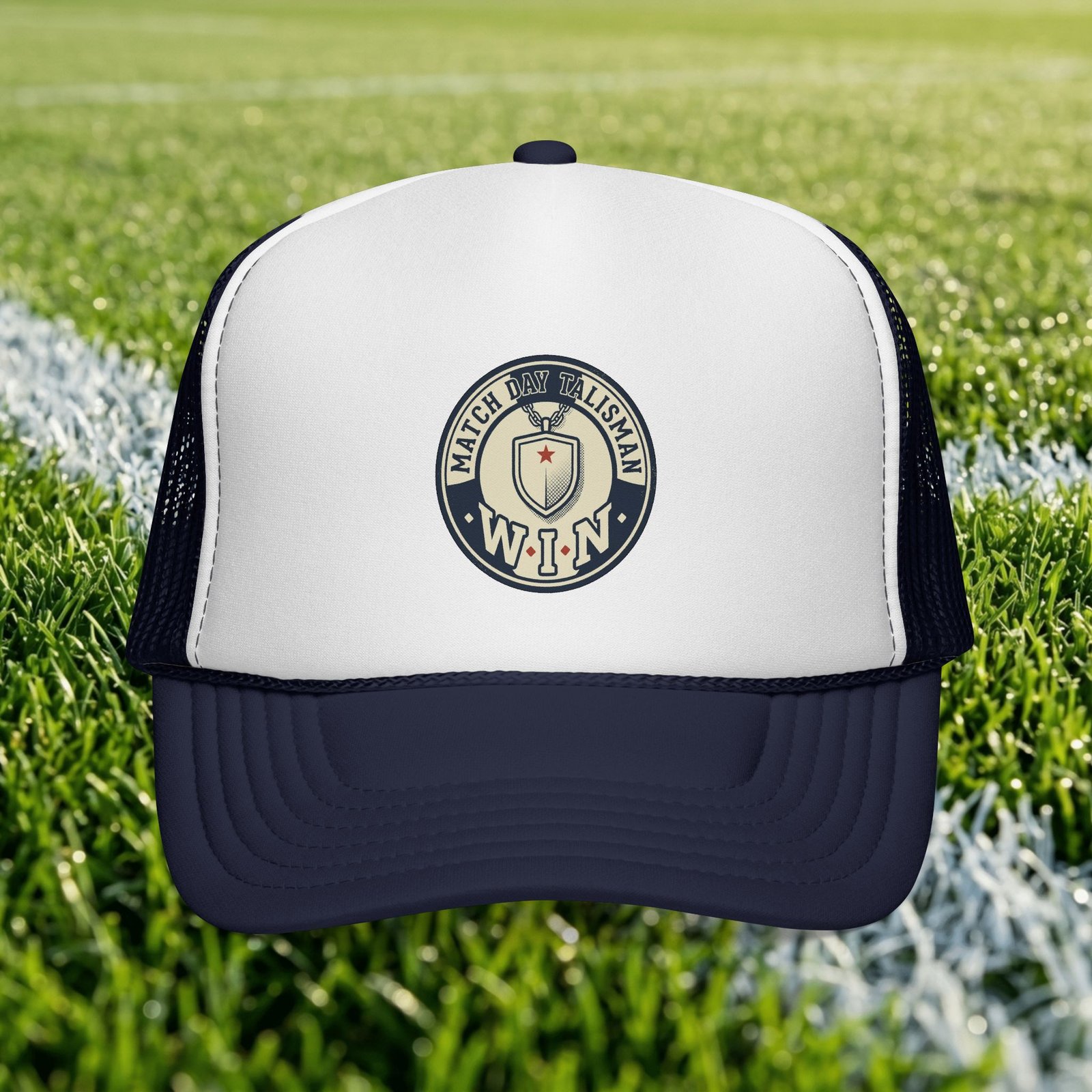Matchstick Marksman WIN trucker cap | vintage target badge - Image 6