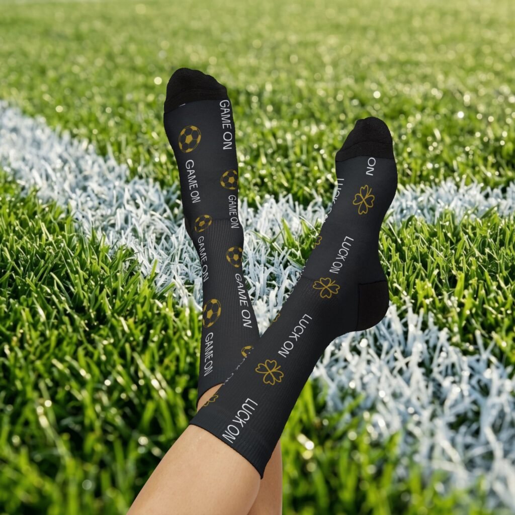 Game On Soccer Ball Pattern Socks