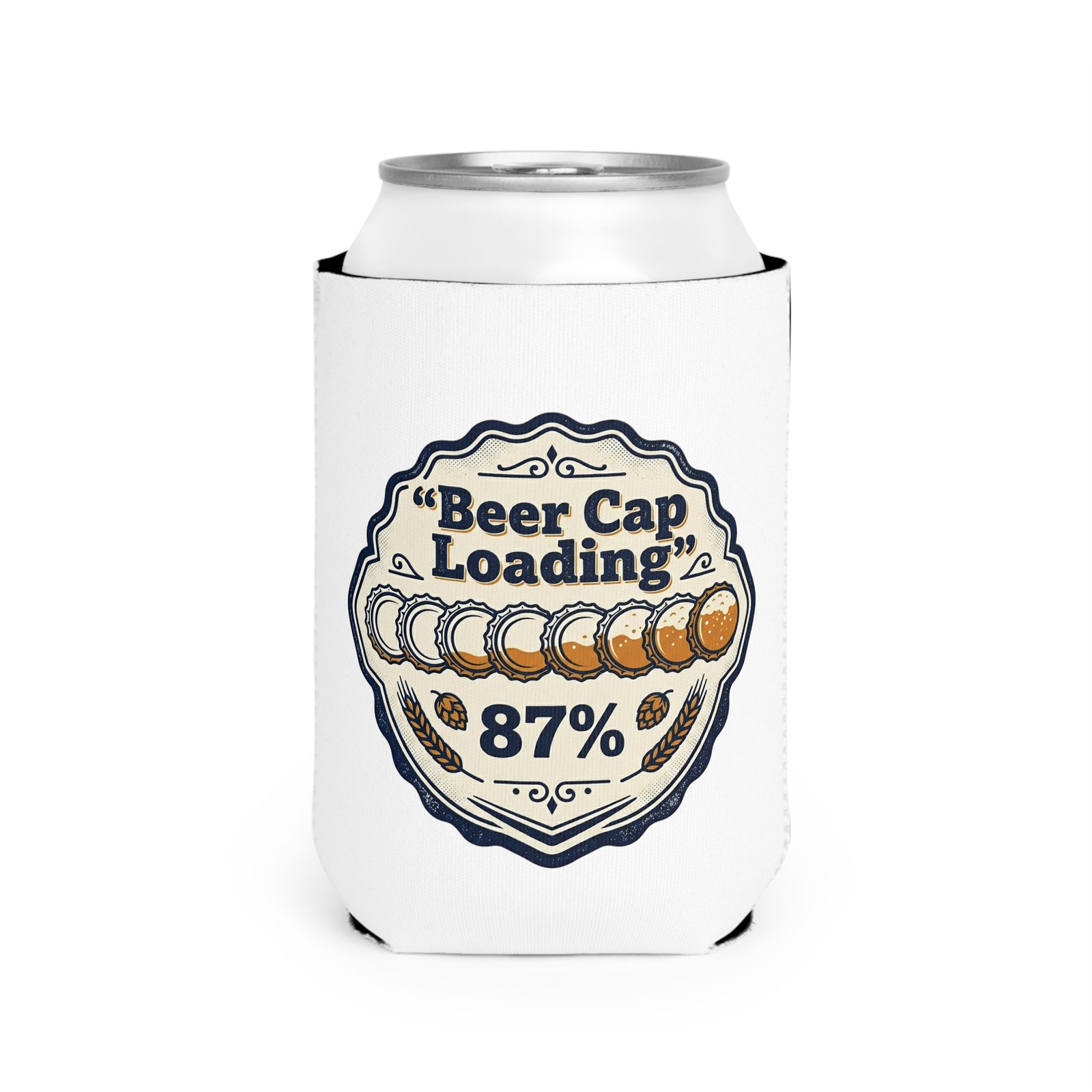 Beer Cap Loading 87% - Personalized Can Cooler Sleeve - Image 7