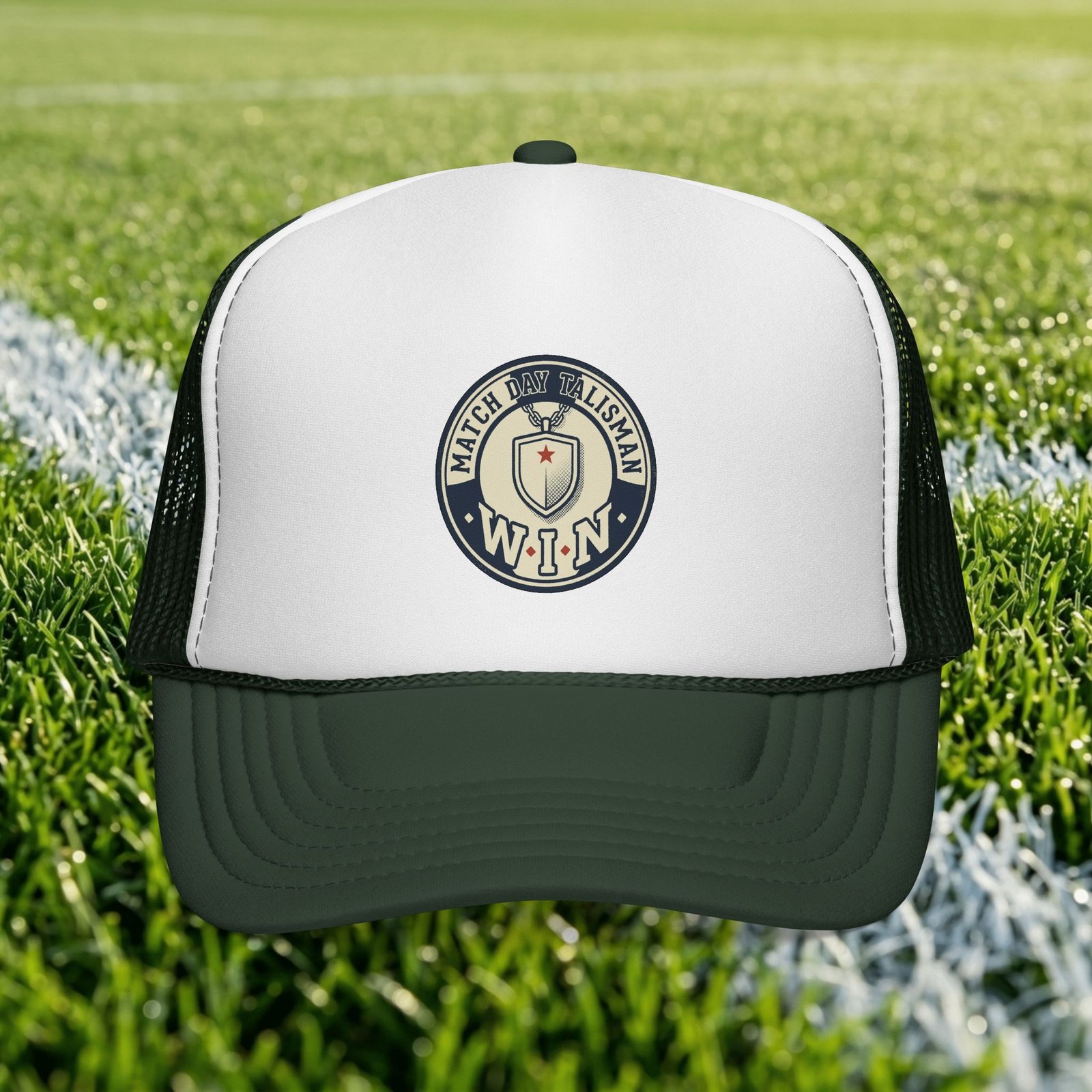 Matchstick Marksman WIN trucker cap | vintage target badge - Image 4