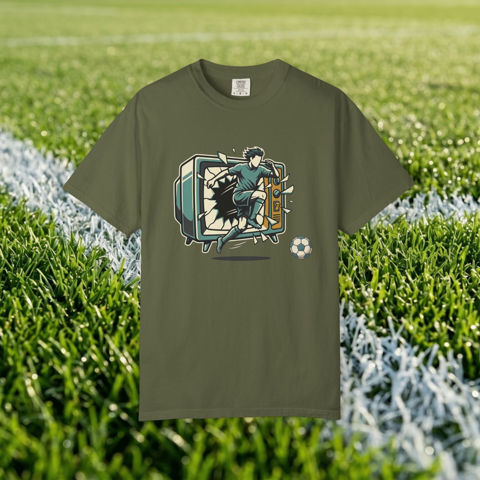 Retro Action Goal Save Graphic Tee - Image 8