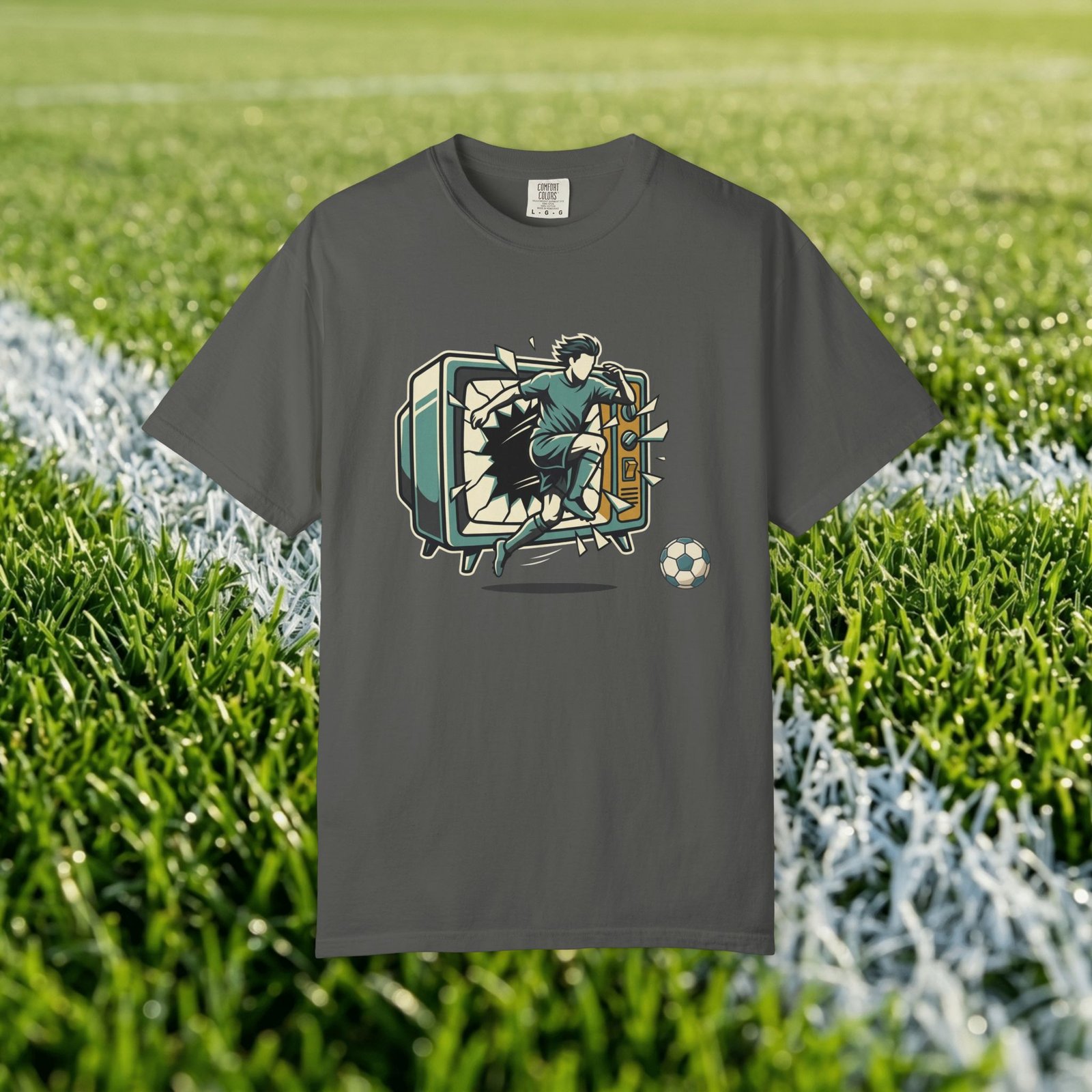 Retro Action Goal Save Graphic Tee - Image 3