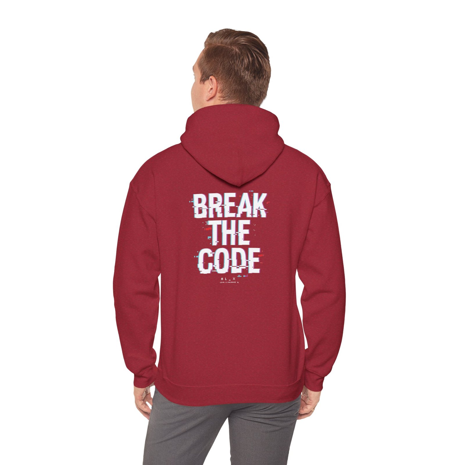 Break the Code — Glitch Tech Graphic Pullover - Gildan · 18500 - Image 19
