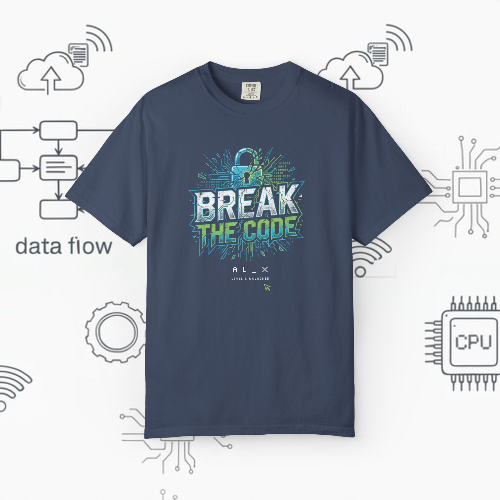 Break the Code T-Shirt — Cybersecurity Graphic Tee - Image 5