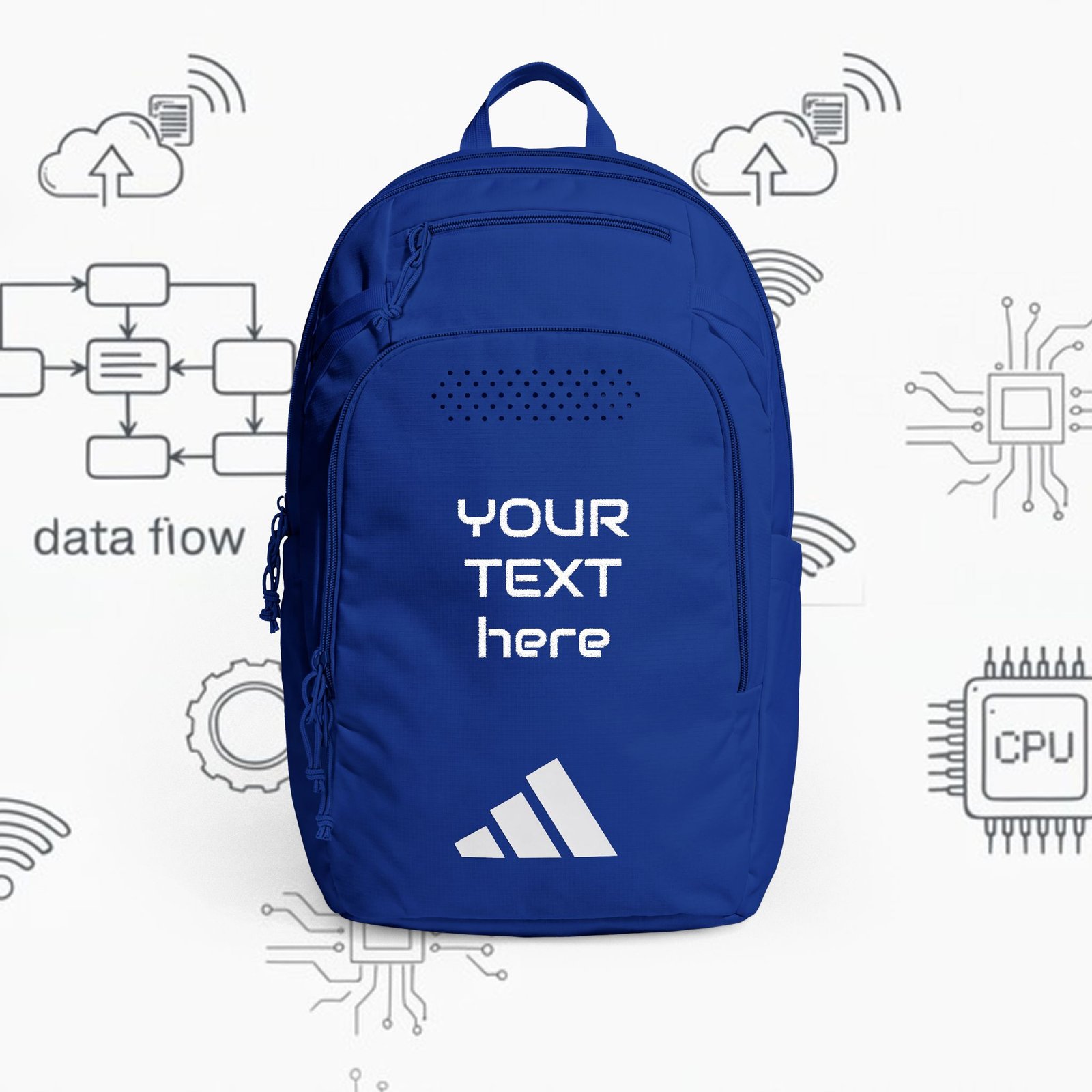 Custom Embroidered Adidas Backpack - Image 3